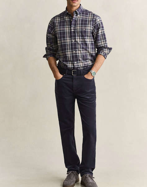 GANT РИЗА С ДЪЛЪГ РЪКАВ REG POPLIN CHECK SHIRT