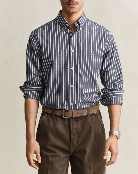 GANT РИЗА С ДЪЛЪГ РЪКАВ REG POPLIN STRIPE SHIRT