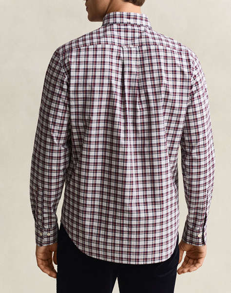 GANT РИЗА С ДЪЛЪГ РЪКАВ REG POPLIN CHECK SHIRT