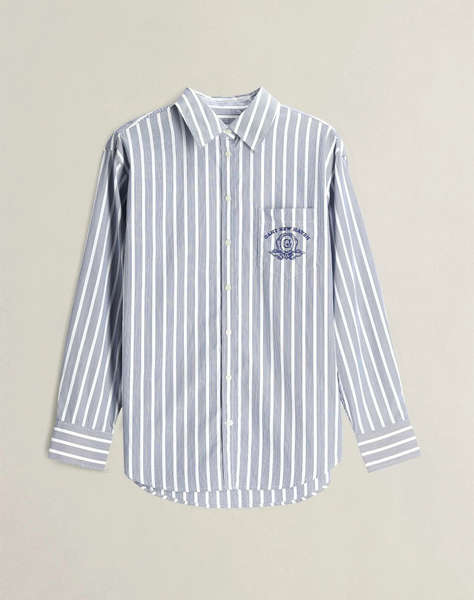 GANT РИЗА С ДЪЛЪГ РЪКАВ REL CLASSIC POPLIN GRAPHIC SHIRT