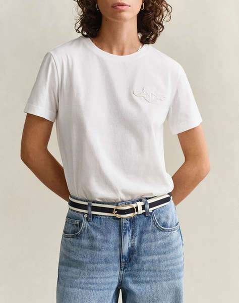 GANT БЛУЗА С КЪС РЪКАВ REG TONAL SHIELD SS T-SHIRT