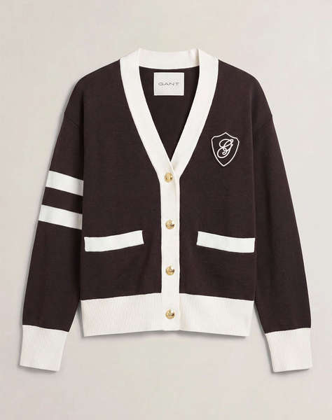 GANT ЖИЛЕТКА ПЛЕТЕНА GANT VARSITY CARDIGAN