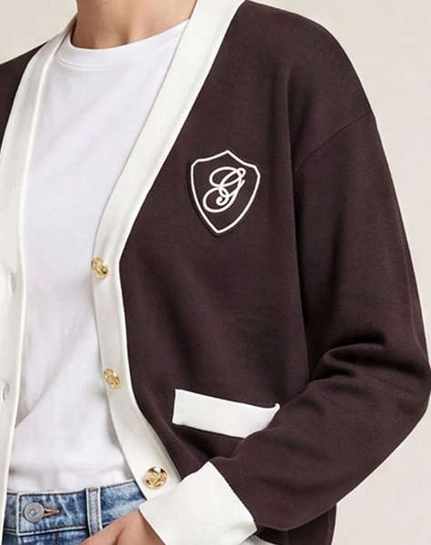 GANT ЖИЛЕТКА ПЛЕТЕНА GANT VARSITY CARDIGAN