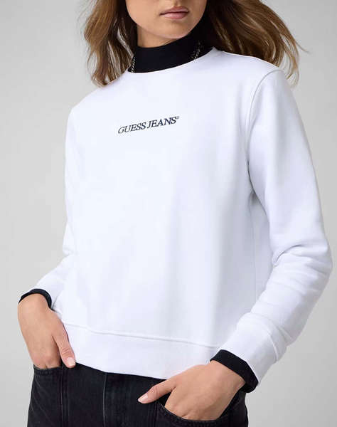 GUESS JEANS GJ CN REG LOGO EMB SWEAT СУИТШЪРТ ЗА ЖЕНИ