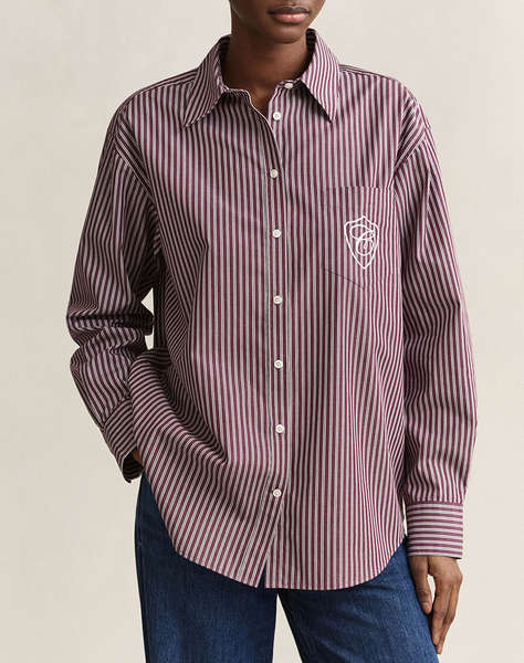 GANT РИЗА С ДЪЛЪГ РЪКАВ REL CLASSIC POPLIN STRIPE SHIRT