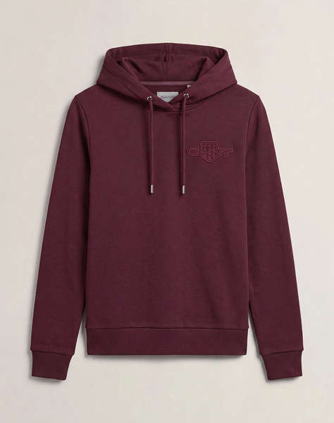 GANT СУИТШЪРТ С ДЪЛЪГ РЪКАВ REG TONAL SHIELD HOODIE