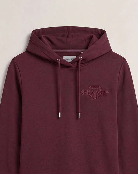 GANT СУИТШЪРТ С ДЪЛЪГ РЪКАВ REG TONAL SHIELD HOODIE