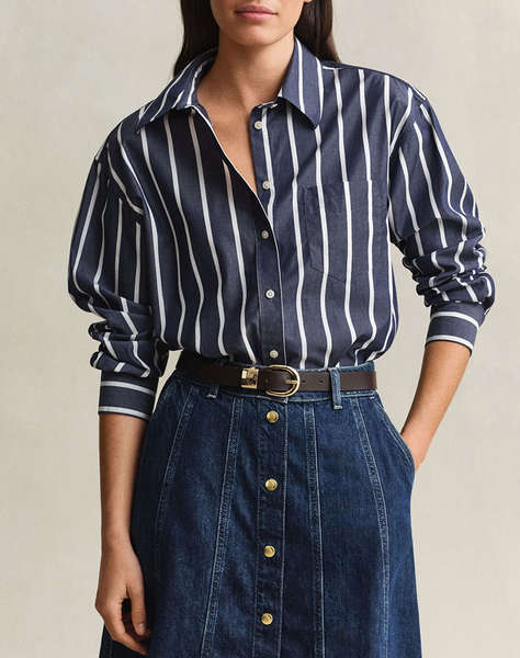 GANT РИЗА С ДЪЛЪГ РЪКАВ REL CLASSIC POPLIN STRIPE SHIRT