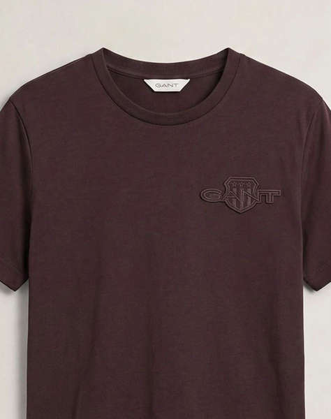 GANT БЛУЗА С КЪС РЪКАВ REG TONAL SHIELD SS T-SHIRT