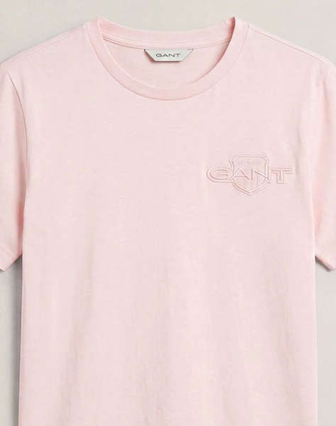 GANT БЛУЗА С КЪС РЪКАВ REG TONAL SHIELD SS T-SHIRT