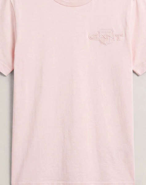 GANT БЛУЗА С КЪС РЪКАВ REG TONAL SHIELD SS T-SHIRT