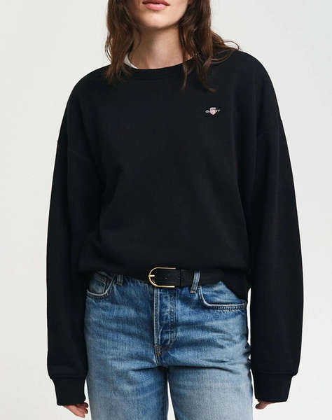 GANT СУИТШЪРТ С ДЪЛЪГ РЪКАВ SHIELD C-NECK SWEAT