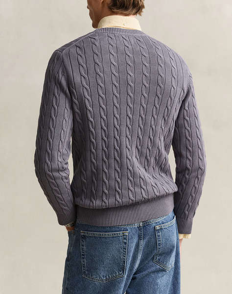 GANT ПУЛОВЕР С ДЪЛЪГ РЪКАВ COTTON CABLE C-NECK