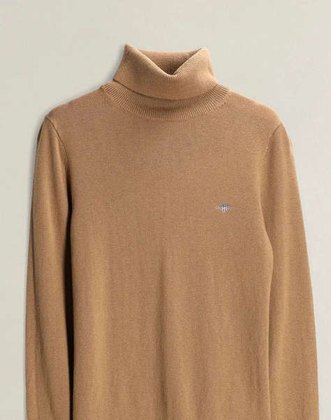 GANT ПУЛОВЕР С ДЪЛЪГ РЪКАВ WOOL COTTON TURTLENECK