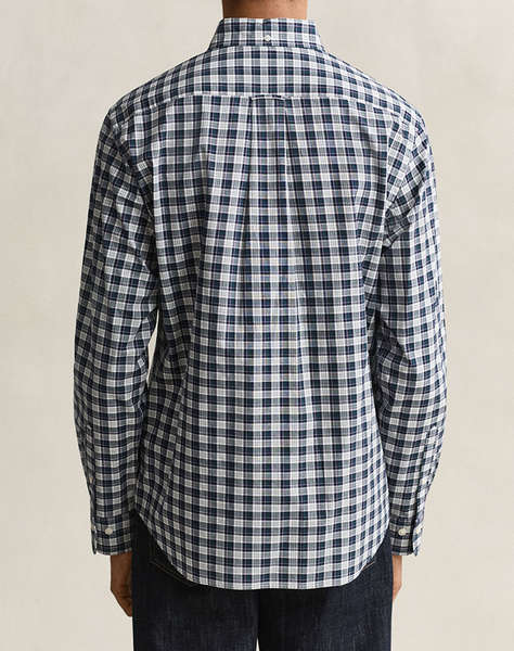 GANT РИЗА С ДЪЛЪГ РЪКАВ REG POPLIN CHECK SHIRT