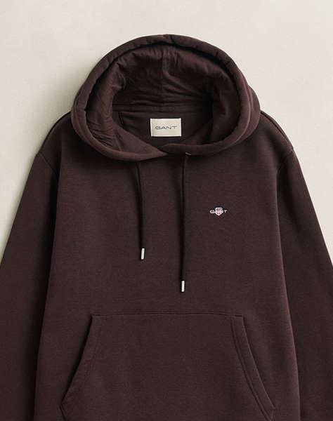 GANT СУИТШЪРТ С ДЪЛЪГ РЪКАВ SHIELD HOODIE