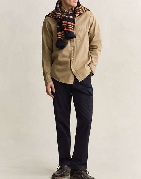 GANT РИЗА С ДЪЛЪГ РЪКАВ REG GMNT DYED TWILL SHIRT