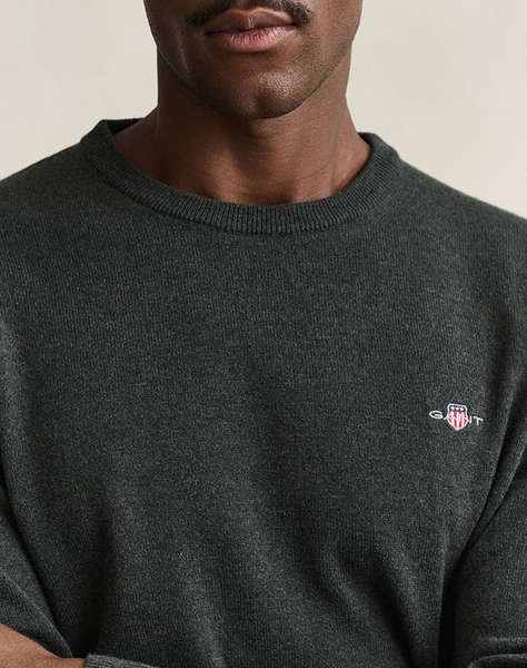 GANT ПУЛОВЕР С ДЪЛЪГ РЪКАВ SUPERFINE LAMBSWOOL C-NECK