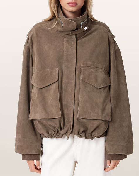 ALL SAINTS CLAY SUEDE JACKET