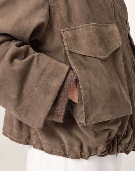 ALL SAINTS CLAY SUEDE JACKET