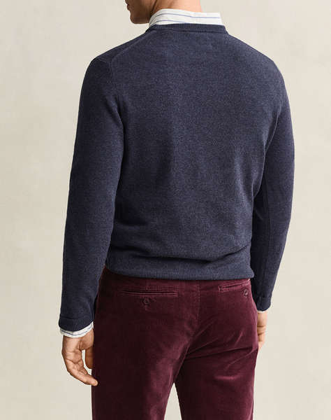GANT ПУЛОВЕР С ДЪЛЪГ РЪКАВ SUPERFINE LAMBSWOOL C-NECK