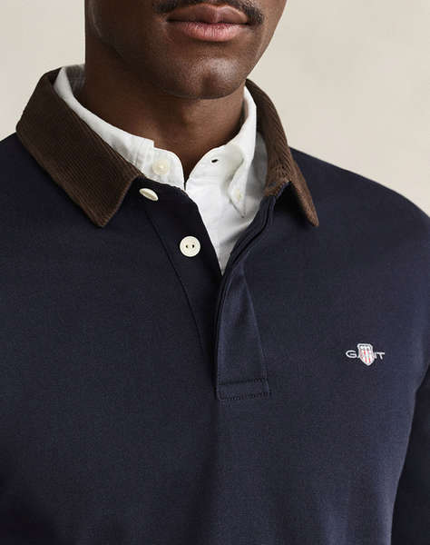 GANT БЛУЗА С ДЪЛЪГ РЪКАВ CORD COLLAR RUGGER