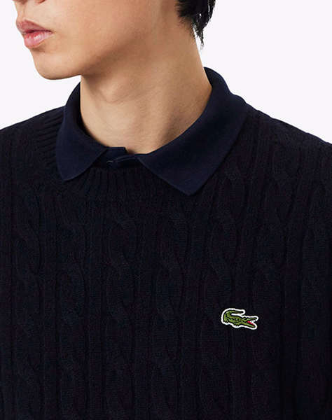 LACOSTE ПУЛОВЕР С ДЪЛЪГ РЪКАВ SWEATER