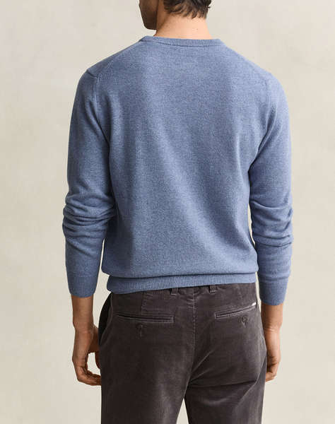 GANT ПУЛОВЕР С ДЪЛЪГ РЪКАВ SUPERFINE LAMBSWOOL C-NECK
