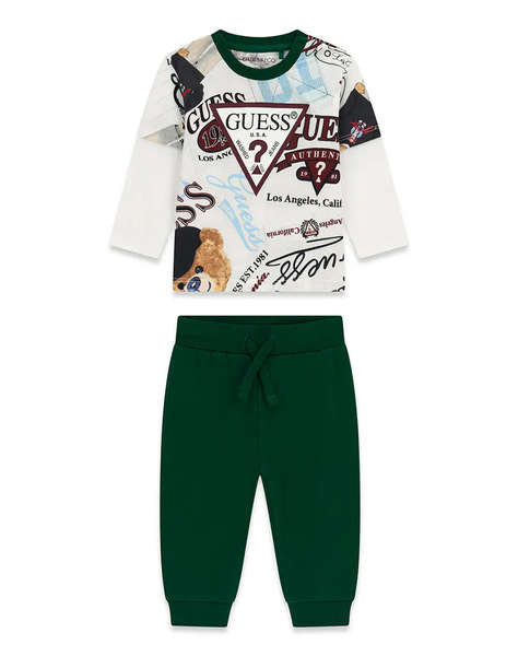 GUESS SET LS T-SHIRT+ACTIVE PANTS КОМПЛЕКТ ЗА ДЕЦА BOY