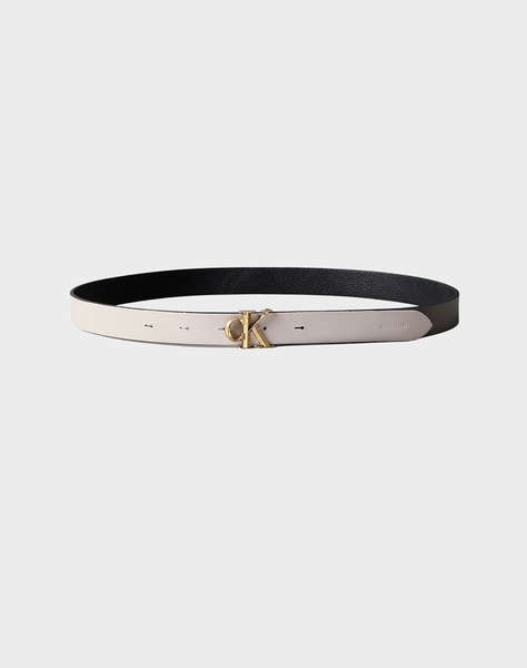 CALVIN KLEIN JEANS FACTED CK BUCKLE 25MM REV ADJ M