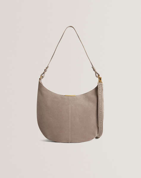 TED BAKER AMMILIA Bar Detail Slouchy Hobo Bag