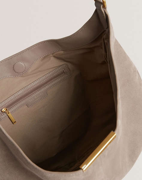 TED BAKER AMMILIA Bar Detail Slouchy Hobo Bag