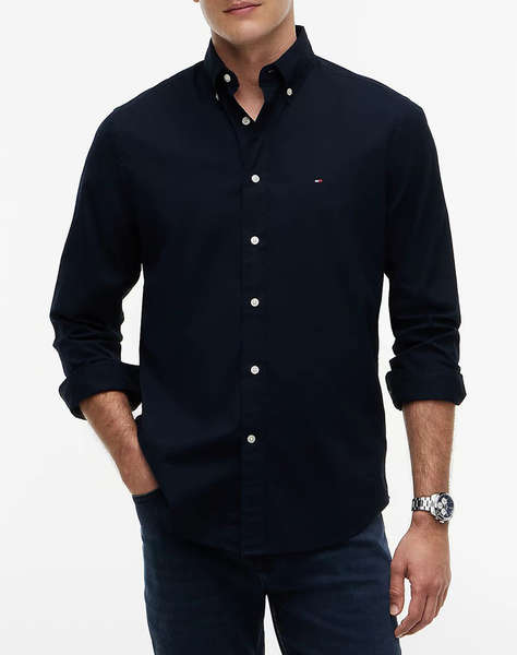TOMMY HILFIGER CORE FLEX POPLIN SOLID RF SHIRT