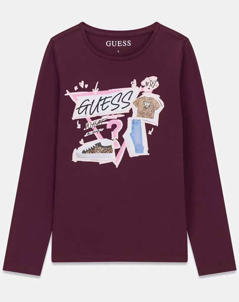 GUESS LS T-SHIRT БЛУЗА ЗА ДЕЦА GIRL
