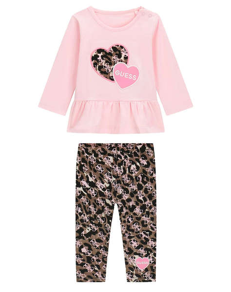 GUESS SET LS T-SHIRT+LEGGINGS КОМПЛЕКТ ЗА ДЕЦА GIRL
