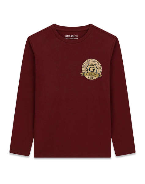 GUESS LS T-SHIRT_LOGO БЛУЗА ЗА ДЕЦА BOY