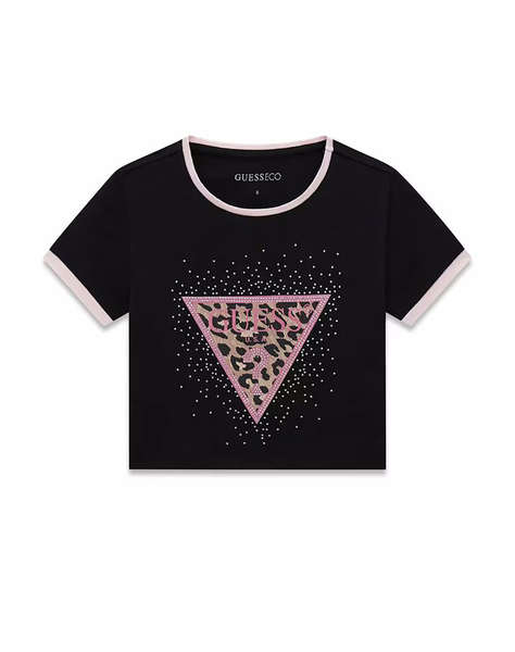 GUESS CROP SS T-SHIRT БЛУЗА ЗА ДЕЦА GIRL