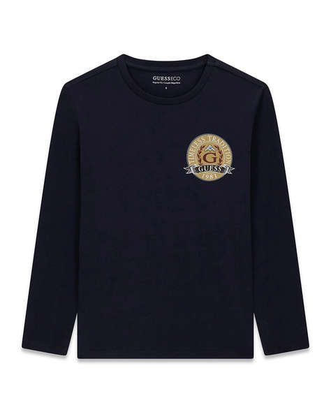 GUESS LS T-SHIRT_LOGO БЛУЗА ЗА ДЕЦА BOY