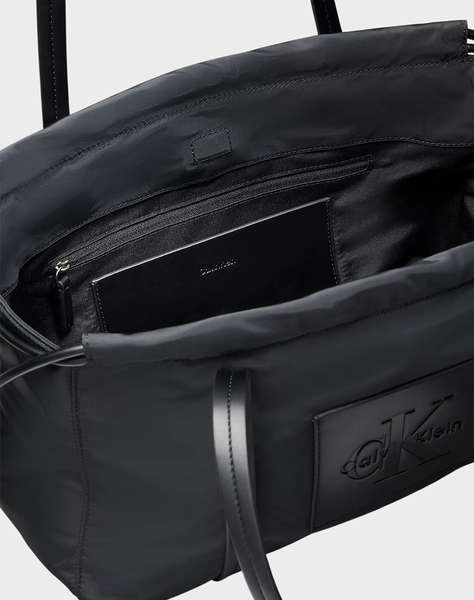CALVIN KLEIN JEANS NYLON DRAWSTRING SATCHEL BAG