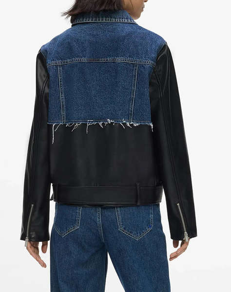 KARL LAGERFELD JEANS KLJ MIXED MATERIAL JACKET