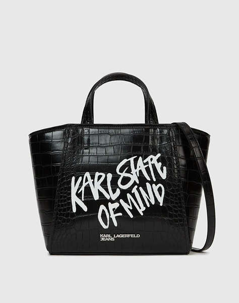 KARL LAGERFELD JEANS KLJ LOGO MINI TOTE QUOTE