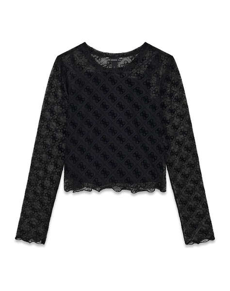 GUESS MESH LS T-SHIRT БЛУЗА ЗА ДЕЦА GIRL