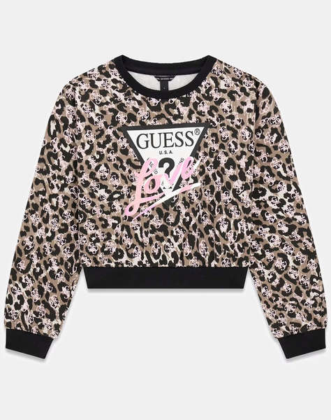 GUESS MIDI OVERSIZE LS ACTIVE TOP СУИТШЪРТ ЗА ДЕЦА GIRL