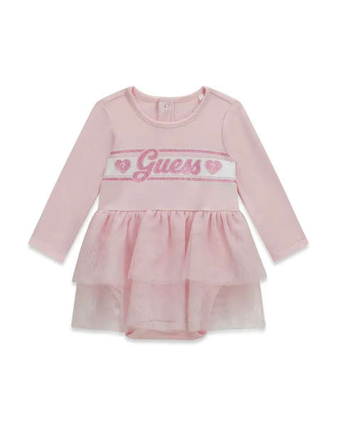 GUESS MIXED FABRIC LS DRESS BODYSUIT ГАЩЕРИЗОН ЗА ДЕЦА GIRL