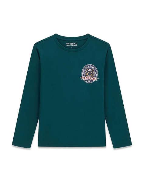 GUESS LS T-SHIRT_LOGO БЛУЗА ЗА ДЕЦА BOY