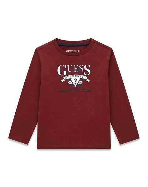 GUESS LS T-SHIRT_LOGO БЛУЗА ЗА ДЕЦА BOY
