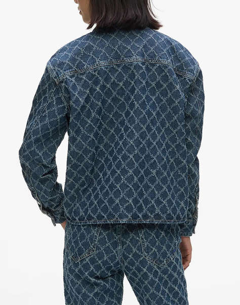 KARL LAGERFELD JEANS KLJ ARGYLE DENIM SHIRT