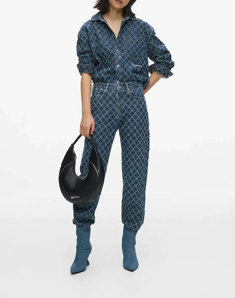 KARL LAGERFELD JEANS KLJ ARGYLE DENIM SHIRT