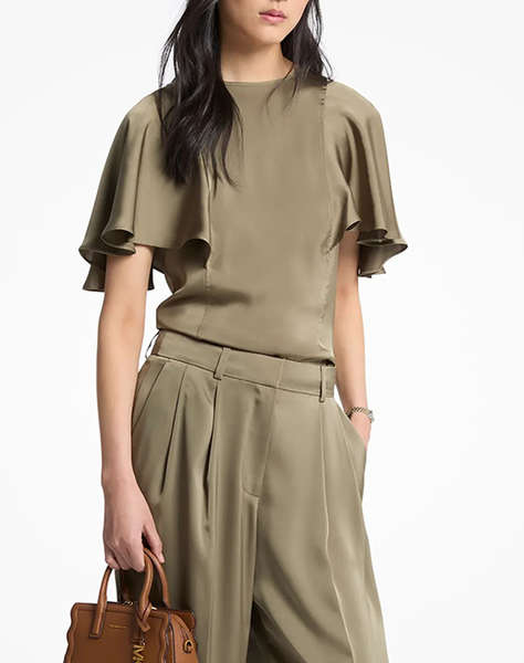 MICHAEL KORS CAPE SLEEVE TOP