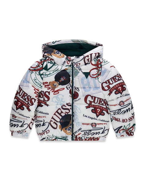 GUESS POLYESTER HOODED LS PUFFER JAC ЯКЕ ЗА ДЕЦА BOY